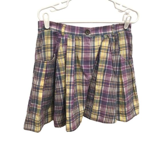 Pendleton x Opening Ceremony Dresses & Skirts - Pendleton x opening ceremony pleated mini skirt L purple blue plaid y2k academia